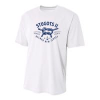 Stugots Belmar Nj Rope Retro Sarcastic Funny Boating Youth Performance Sprint T-Shirt