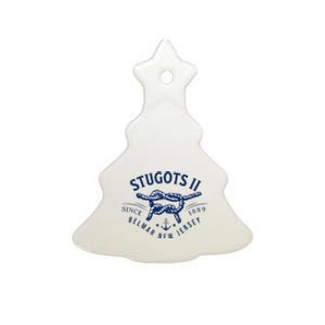 Stugots Belmar Nj Rope Retro Sarcastic Funny Boating Ceramic Tree Ornament