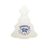 Stugots Belmar Nj Rope Retro Sarcastic Funny Boating Ceramic Tree Ornament