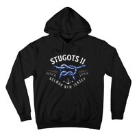 Stugots Belmar Nj Rope Retro Sarcastic Funny Boating Hoodie