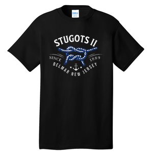 Stugots Belmar Nj Rope Retro Sarcastic Funny Boating Tall T-Shirt