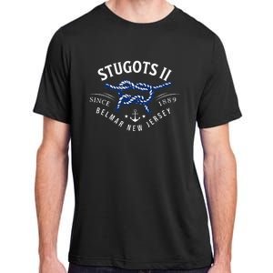 Stugots Belmar Nj Rope Retro Sarcastic Funny Boating Adult ChromaSoft Performance T-Shirt