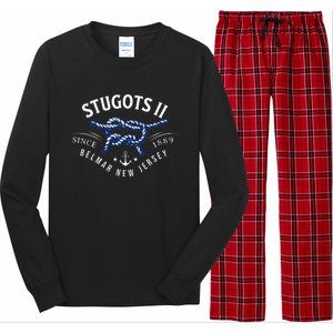 Stugots Belmar Nj Rope Retro Sarcastic Funny Boating Long Sleeve Pajama Set