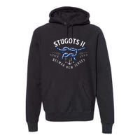 Stugots Belmar Nj Rope Retro Sarcastic Funny Boating Premium Hoodie