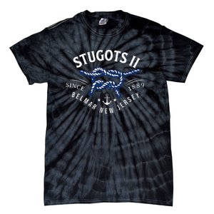 Stugots Belmar Nj Rope Retro Sarcastic Funny Boating Tie-Dye T-Shirt