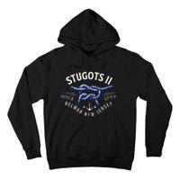 Stugots Belmar Nj Rope Retro Sarcastic Funny Boating Tall Hoodie