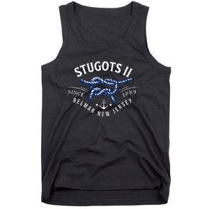 Stugots Belmar Nj Rope Retro Sarcastic Funny Boating Tank Top