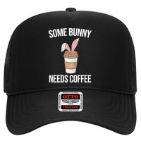 Some Bunny Needs Coffee Cute Trucker Hat