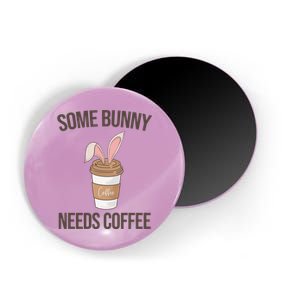 Some Bunny Needs Coffee Cute Magnet