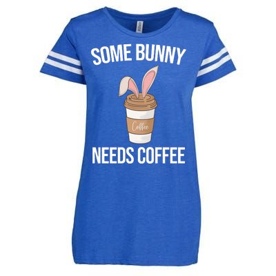 Some Bunny Needs Coffee Cute Enza Ladies Jersey Football T-Shirt