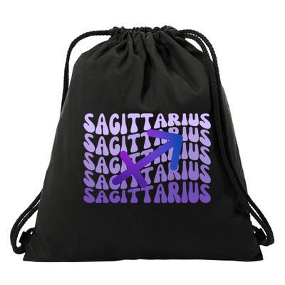 Sagittarius Birthday November December Vintage Arrow Cute Gift Drawstring Bag