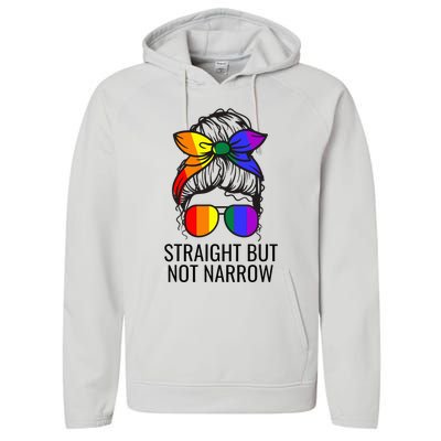 Straight But Not Narrow Proud Ally Performance Fleece Hoodie