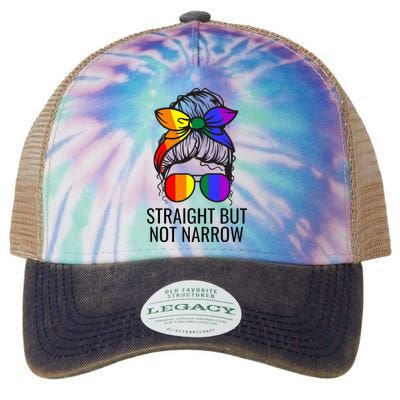 Straight But Not Narrow Proud Ally Legacy Tie Dye Trucker Hat