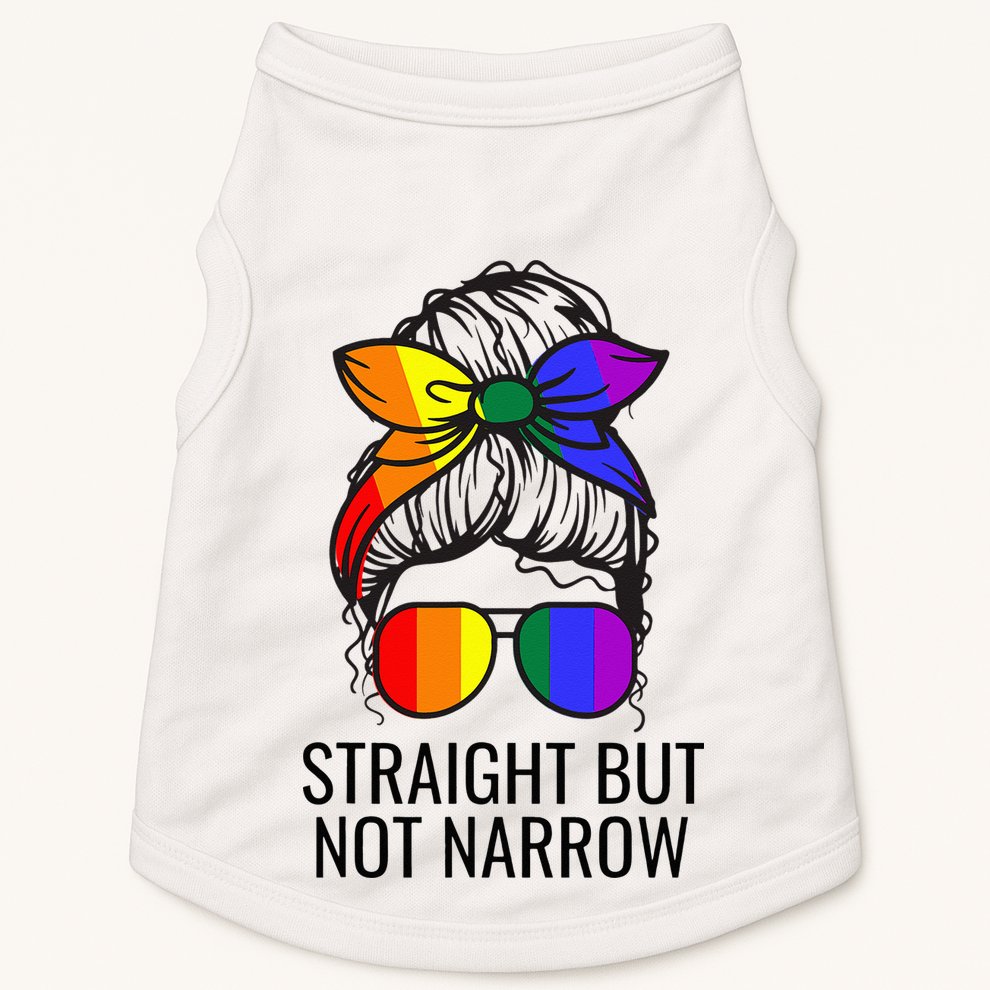 Straight But Not Narrow Proud Ally Doggie Tank
