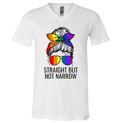 Straight But Not Narrow Proud Ally V-Neck T-Shirt