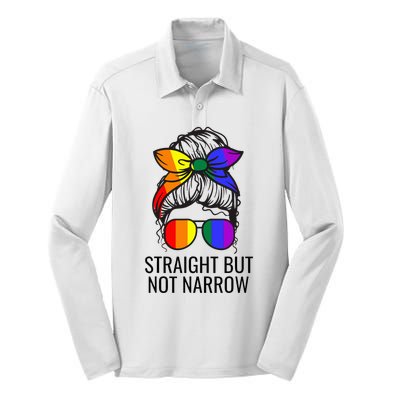 Straight But Not Narrow Proud Ally Silk Touch Performance Long Sleeve Polo