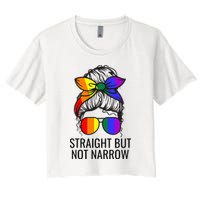 Straight But Not Narrow Proud Ally Women's Crop Top Tee