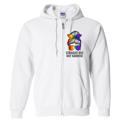 Straight But Not Narrow Proud Ally Full Zip Hoodie