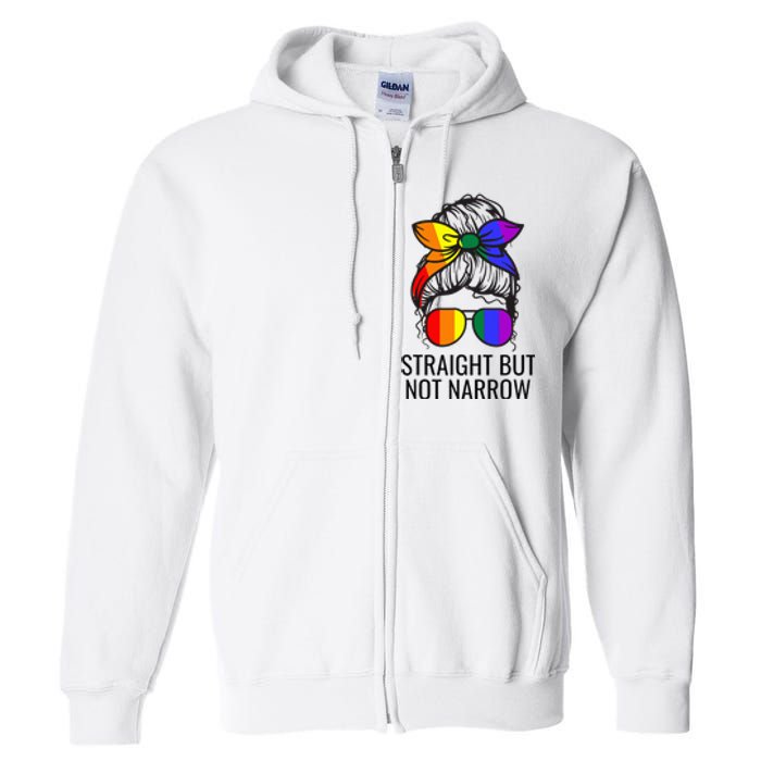 Straight But Not Narrow Proud Ally Full Zip Hoodie