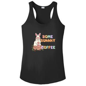 Some Bunny Needs Coffee Easter Day Gift Ladies PosiCharge Competitor Racerback Tank