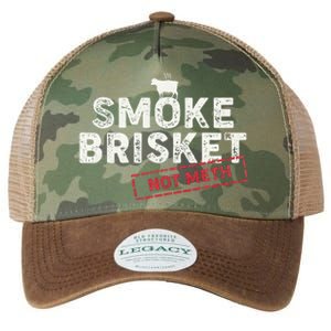 Smoke Brisket Not Meth Funny Brisket Bbq Grilling Legacy Tie Dye Trucker Hat