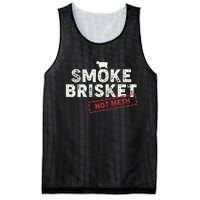 Smoke Brisket Not Meth Funny Brisket Bbq Grilling Mesh Reversible Basketball Jersey Tank