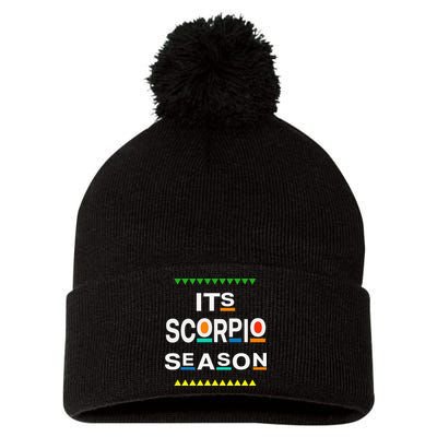 Scorpio Birthday October November ITS LEO SEASON Fun Saying Pom Pom 12in Knit Beanie
