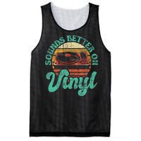 Sounds Better On Vinyl Music Lover Disc Records Collector Mesh Reversible Basketball Jersey Tank