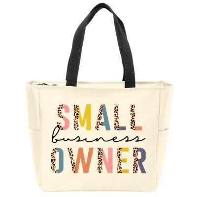 Small Business Owner Tee For Women CEO Entrepreneur Zip Tote Bag
