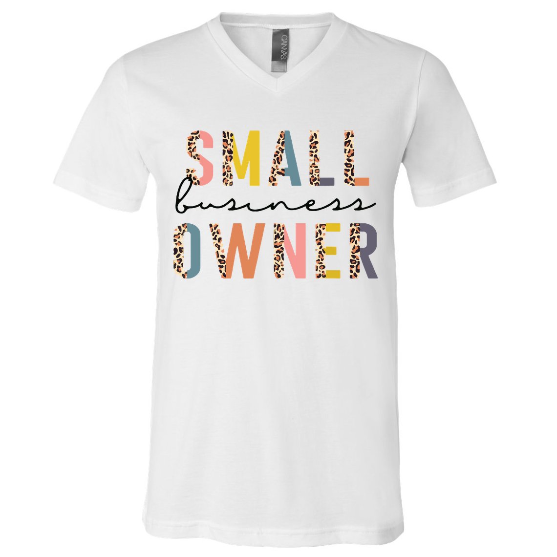 Small Business Owner Tee For Women CEO Entrepreneur V-Neck T-Shirt