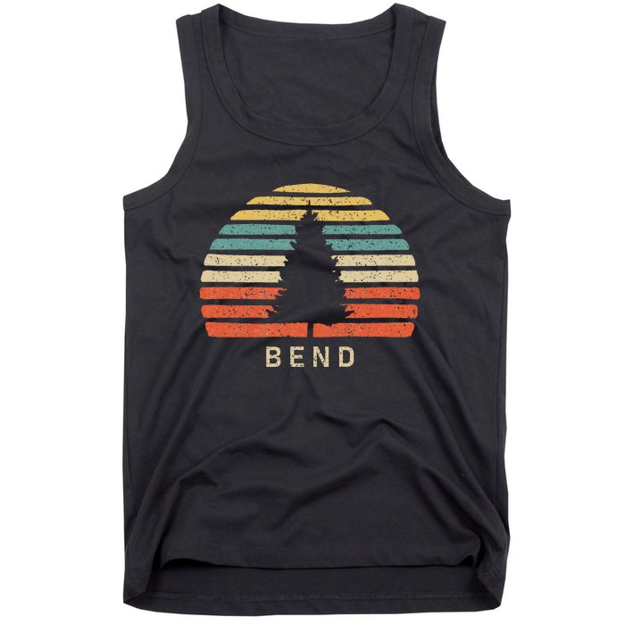 Sunset Bend Oregon Pine Tree Tank Top