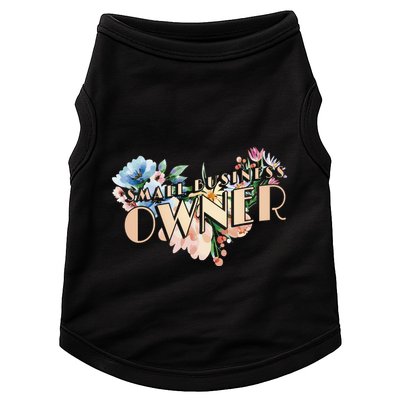 Small Business Owner Flower Doggie Tank