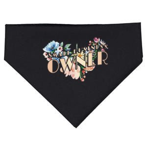 Small Business Owner Flower USA-Made Doggie Bandana