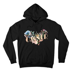 Small Business Owner Flower Hoodie