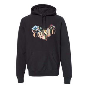 Small Business Owner Flower Premium Hoodie