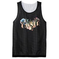 Small Business Owner Flower Mesh Reversible Basketball Jersey Tank