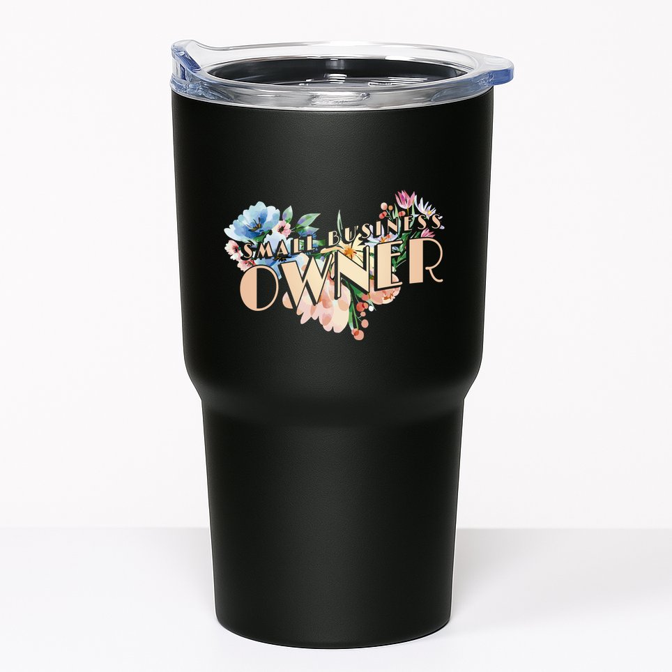 Small Business Owner Flower Tumbler