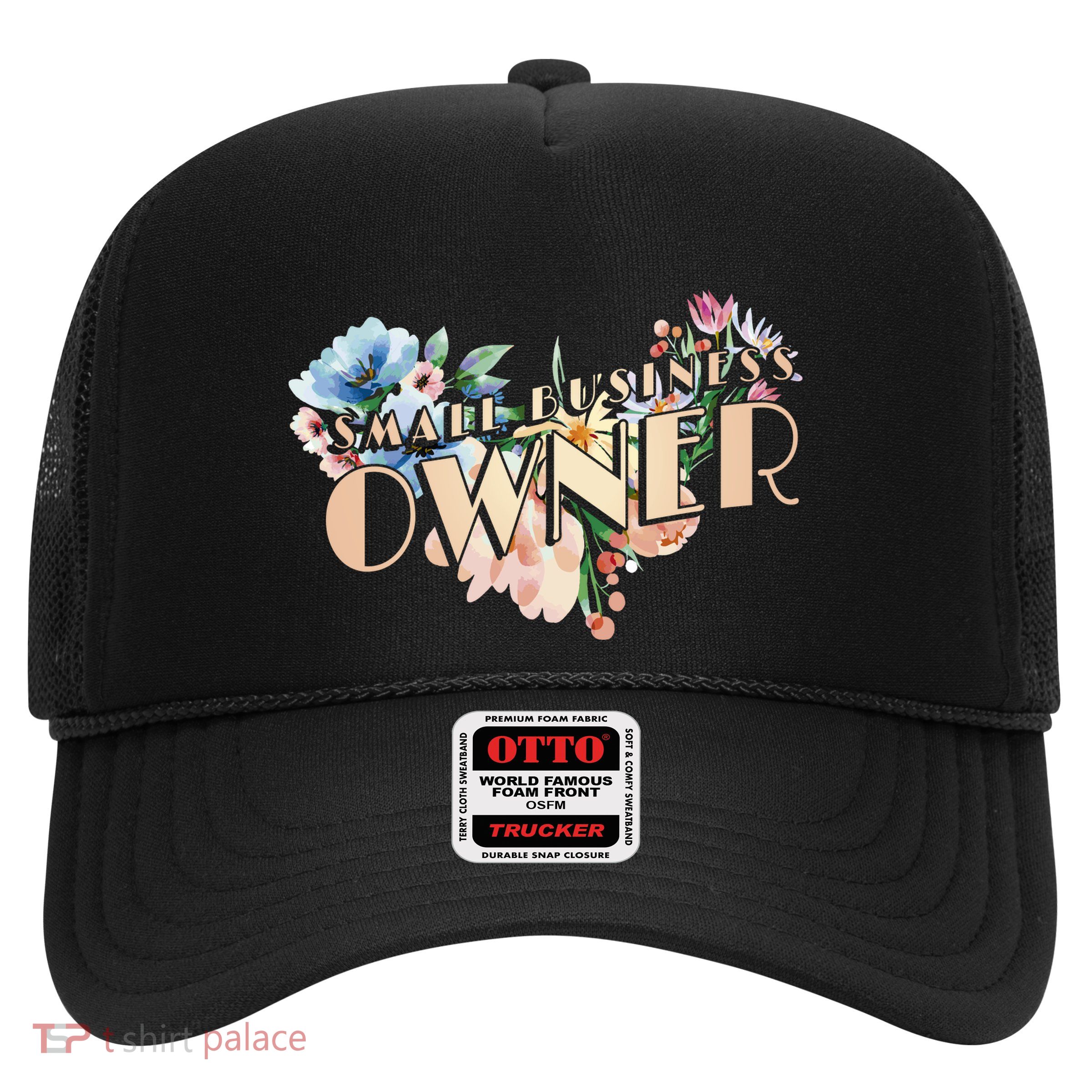 Small Business Owner Flower Trucker Hat