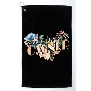 Small Business Owner Flower Platinum Collection Golf Towel