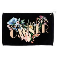 Small Business Owner Flower Grommeted Golf Towel