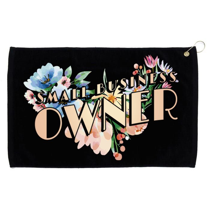 Small Business Owner Flower Grommeted Golf Towel