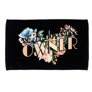 Small Business Owner Flower Microfiber Hand Towel