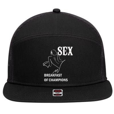 Sex Breakfast Of Champions Naughty 7 Panel Mesh Trucker Snapback Hat