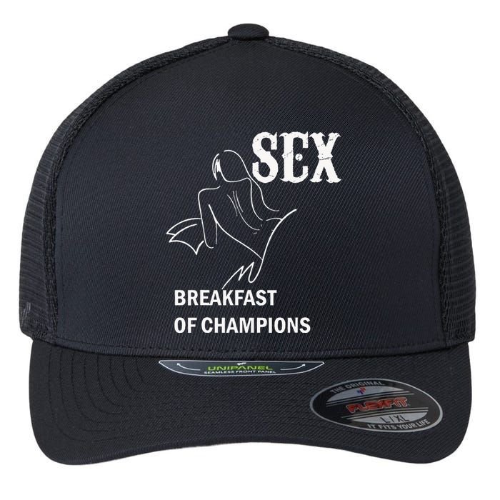 Sex Breakfast Of Champions Naughty Flexfit Unipanel Trucker Cap