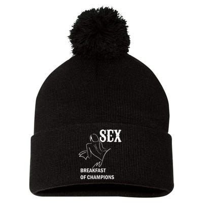 Sex Breakfast Of Champions Naughty Pom Pom 12in Knit Beanie