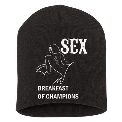 Sex Breakfast Of Champions Naughty Short Acrylic Beanie