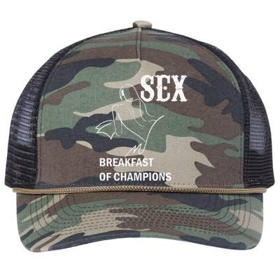 Sex Breakfast Of Champions Naughty Retro Rope Trucker Hat Cap