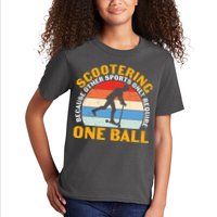 Scootering Because Other Sports Only Require One Ball Scooter Plus Size Shirts Kids T-Shirt