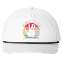 Stop Bullying Orange Stand Up Speak Out Unity Day Snapback Five-Panel Rope Hat