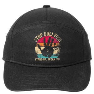 Stop Bullying Orange Stand Up Speak Out Unity Day 7-Panel Snapback Hat